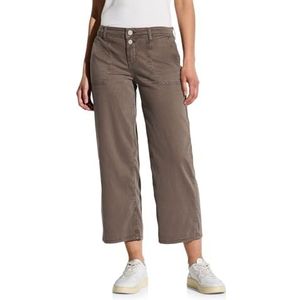 STREET ONE Jean à jambes larges, Marron pierre délavé, 29W / 26L