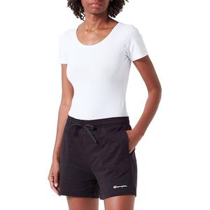 Champion Legacy Icons W-Small Script Logo Pro Short en jersey pour femme, Noir, L