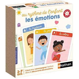 Nathan - Op het ritme van het kind Emoties – geheugenkaartspel en paar voor kinderen – 3 tot 7 jaar