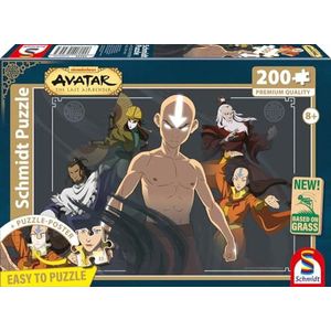 Schmidt Spiele 56556 Avatar Master of Elements-puzzel 200 stukjes voor kinderen van graskartonnen