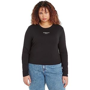 Tommy Jeans T-Shirts L/S Femme, Black, 3XL