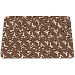 Bonamaison, Rechthoekige muismat met digitale print, antislip onderkant, voor kantoor en thuis, 22 x 18 cm