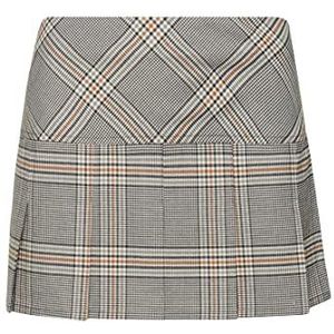 Superdry Vintage 1/2 Pleat Check Skirt trainingspak voor dames, Klassiek geruit patroon