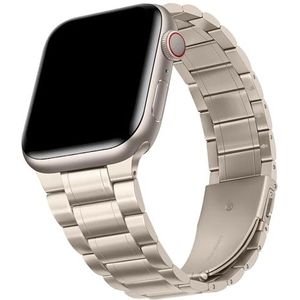 HITZEE Metalen bandjes compatibel met Apple Watch 42 mm 41 mm 40 mm 38 mm roestvrijstalen reservearmband voor heren en dames, compatibel met iWatch Series 10 9 8 7 SE 6 5 4 3 2 1,