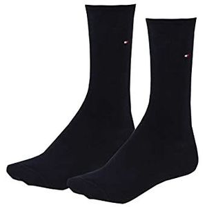 Tommy Hilfiger Casual sokken voor dames (verpakking van 2 stuks), Nachtblauw.