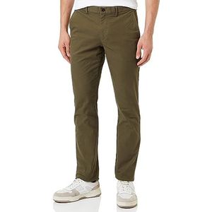 Tommy Hilfiger Wcc Chinese Denton Essential Twill Geweven Broek voor heren, Leger Groen