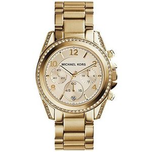 Michael Kors BLAIR dameshorloge, 39 mm behuizing, chronograaf uurwerk, roestvrijstalen armband., Goud