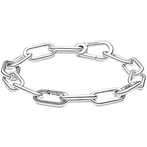 Pandora ME Link Chain armband, ruhenium gecoate metaallegering, compatibel met Pandora ME armbanden, 549588C00-1, 17,5cm, sterling zilver, Geen edelsteen