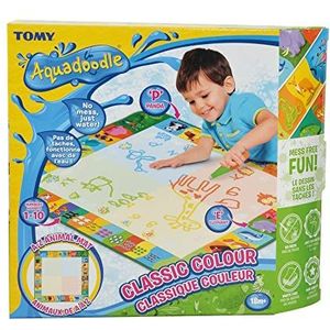 AquaDoodle TOMY - Klassiek tapijt in kleuren T72370, tekenmat met water, enorme kleuren, kruipmat, geschikt voor kinderen vanaf 18 maanden