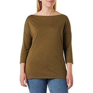 Sisley T-shirt 3qu4l12ee dames T-shirt (1 stuk), Militair groen 3p7