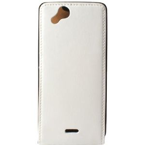 Ksix B3425FU702 beschermhoes van leer voor Sony Ericsson Xperia Arc, wit