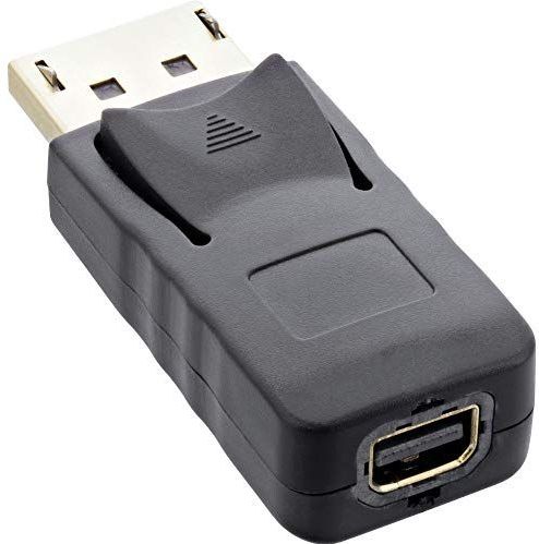 InLine® DisplayPort-stekker op Mini DisplayPort-bus 4K / 60Hz zwart goud