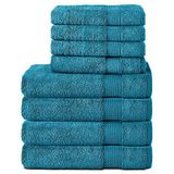 Komfortec Handdoekenset – Set van 8 - 4x Handdoek 50x100 cm en 4x Badhanddoek 70x140 cm - 100% Katoen - Turquoise