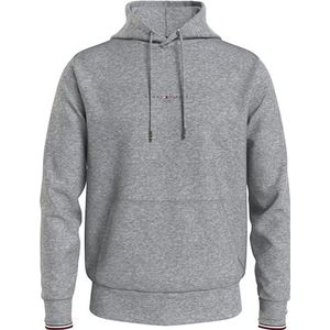 Tommy Hilfiger Tommy Logo Hoodie Sweatshirt met capuchon voor heren (1 stuk), Licht Grijs Heather