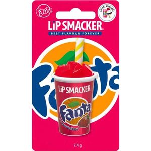 Lip Smacker - Coca-Cola Collection Lippenbalsem voor kinderen in glasvorm met aardbeiensmaak Fanta - Zoet cadeau voor vrienden - Unieke lippenbalsem