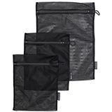 Brabantia - Waszak - netbescherming voor het wasgoed - voor je delicate kleding - speciale deken met trekkoord - 3-in-2 maten - zwart - 33 x 25 cm / 45 x 33 cm