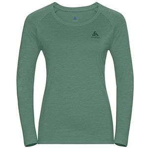 Odlo Concord Sweatshirt voor dames met ronde hals, Mintcrème - Flower Leaf Print Ss20