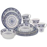 Bo-Camp Uniseks Nederlands servies, blauw, eenheidsmaat