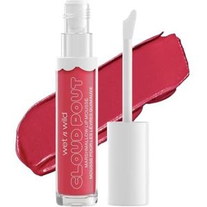 Wet n Wild Cloud Pout Marshmallow Lip Mousse, Vloeibare lippenstift, mat, moduleerbaar en afwasbaar, verrijkt met arganolie en voedende avocado-olie voor het gladmaken van fijne lijntjes, Fluff You