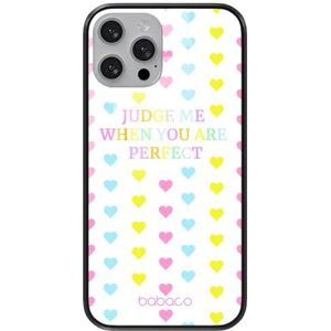 ERT GROUP Beschermhoes voor Apple iPhone 12/12 Pro Origineel en officieel gelicentieerd product, Babaco, motief Judge me 001 van gehard glas, beschermhoes