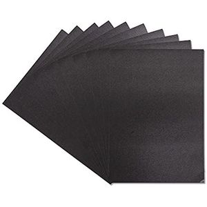 Crafter's Companion Centura Pearl kartonnen papier, A4, 310 g/m², zwart, 10 vellen