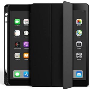 Beschermhoesje voor iPad 10,9 inch (Air 5/4e generatie) met penhouder, Smart Case Cover Smart Case Cover (zwart)