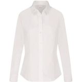 Seidensticker Hemdblouse met lange mouwen, modern fit, effen, strijkvrij hemd voor dames, wit (1)