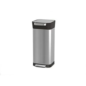 Joseph Joseph Intelligent Waste Titan Keukenafvalemmer met geurfilter, kan tot 60 liter na verdichting van roestvrij staal 20 liter