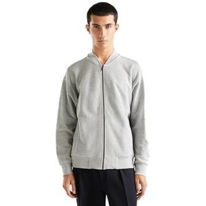 United Colors of Benetton Jas M/L 3itzu500 g trainingspak voor heren (1 stuk), Grijs gemêleerd 501