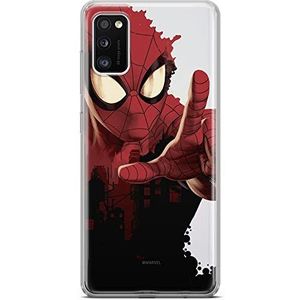 ERT GROUP Origineel en gelicentieerd Marvel Spider-Man 006 beschermhoes voor de Samsung A41, perfect aangepast aan de vorm van de mobiele telefoon, gedeeltelijk transparant