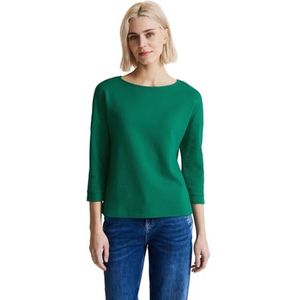 Street One A320889 T-shirt met 3/4 mouwen voor dames, Frisse lente groen