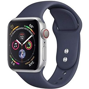 Style Design armband van siliconen voor Apple Watch, donkerblauw, M/L, 38/40 m