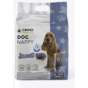 Croci Dog Nappy Jeans slips voor honden, absorberend