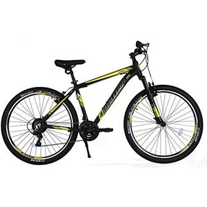 Umit 4Motion fiets, volwassenen, uniseks, zwart/geel, 27,5 inch T.18