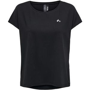 Only Play Onpaubree Ss Losse Training Thee - Opus Sporttop voor dames, zwart.