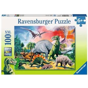 Ravensburger 10957 Kinderpuzzel dinosaurus puzzel voor kinderen vanaf 6 jaar, met 100 stukjes in XXL-formaat