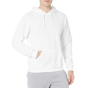 Jerzees Fleece Pullover Hooded Sweatshirt met capuchon voor heren (1 stuk), Wit.