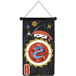 Janod Magnetische Ninja-6 darts van kunststof, dubbelzijdig, magnetisch, om op te hangen, vanaf 4 jaar, J02089, meerkleurig