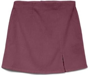 VERO MODA Vmlula Nelly Hr Short Crdry Skirt Noos Vmlula Nelly Hr Crdry Noos korte rok voor dames (1 stuk), Dry Rose, S