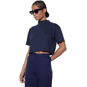 Trendyol Dames Fashion Shirt Seizoensgebonden Marine S, Navy Blauw