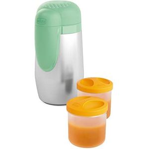 Chicco Thermos geïsoleerde lunchbox warm en koud van roestvrij staal, voor levensmiddelen en dranken van baby's, houdt de temperatuur tot 5 uur, vanaf de geboorte