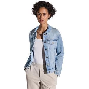 Street One A212419 Jeansjack voor dames in gebleekte look, Ultra-blekend wassen, 42