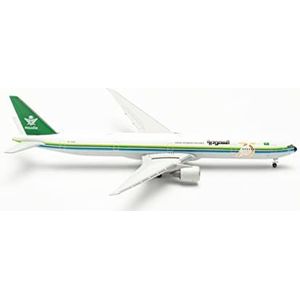 Herpa Boeing Vliegtuig 777-300ER Saudia 75 Years Retrojet Schaal 1:500 14,8cm