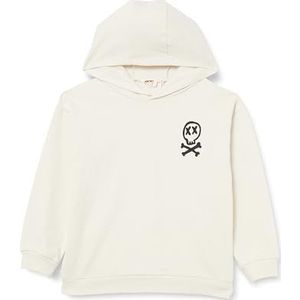 Koton Sweat-shirt à capuche basique pour garçon - En coton - Avec poche kangourou, Ecru (010), 5-6 Jahre