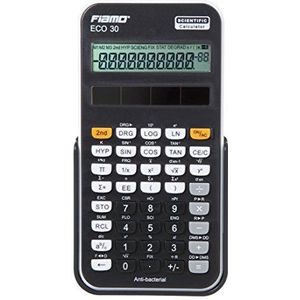 Fiamo ECO30 Wetenschappelijke rekenmachine, 138 functies en 10-cijferig display, zwart/wit