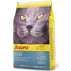 JOSERA Licht 2 kg | Droogvoer voor katten met overgewicht of gesteriliseerd | Laag vetgehalte | Super Premium voeding voor volwassen katten met weinig activiteit | 2 kg zak