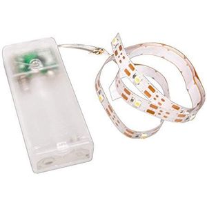 Rayher Band/lichtstrip (-se), 1 stuk, lengte 55 cm, 16 ledlampen, breedte 8 mm, batterijvoeding, timer, binnen, decoratie-69232159
