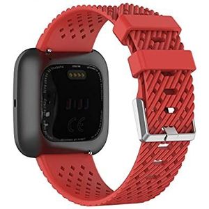 Fitbit Versa Sport Armband Siliconen Geperforeerd Rood