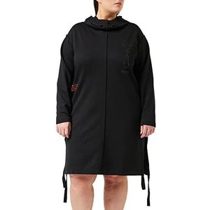 G-STAR RAW Lange sweatshirt met capuchon voor dames, casual jurk, zwart (Dk Black A613-6484)