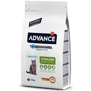 ADVANCE Sterilized - Droogvoer voor katten, gesteriliseerd, junior, met kip, 1,5 kg
